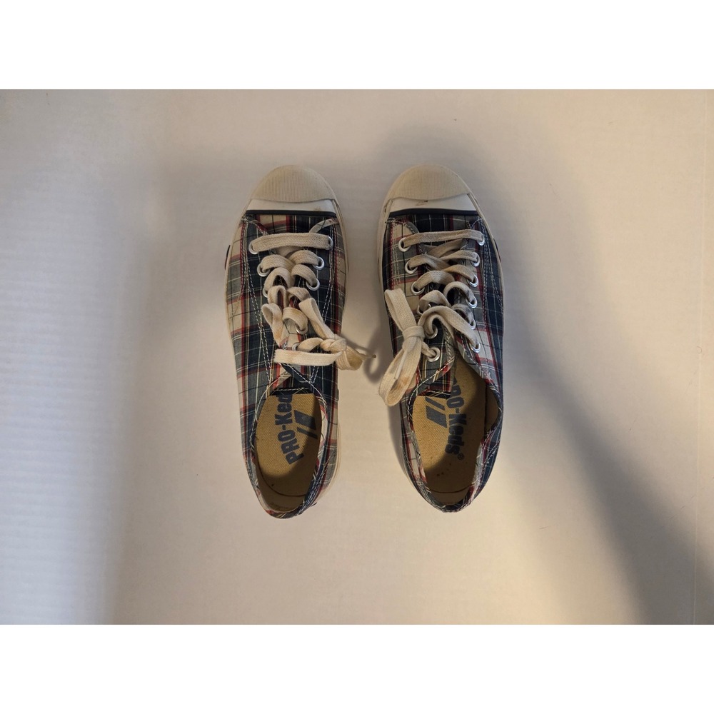 Pro-Keds Royal Lo Plaid Canvas Sneakers Low Top Multi Color Lace Up Shoes
